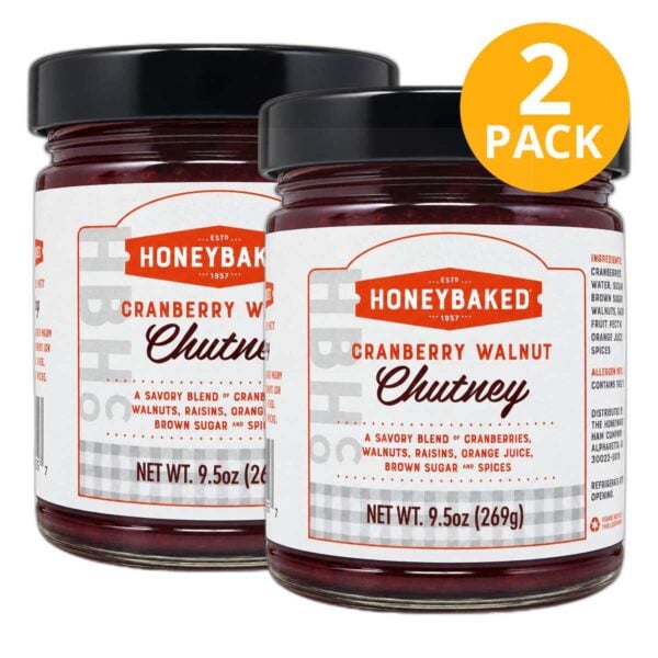 HoneyBaked Cranberry Walnut Chutney, 9.5 OZ (Pack de 2)