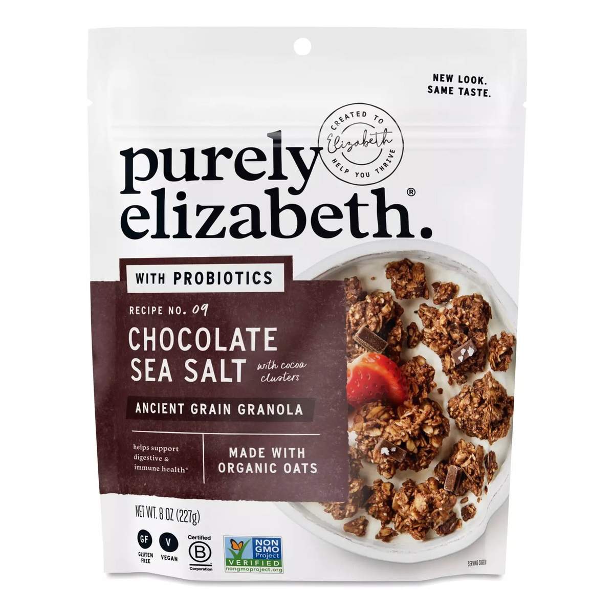 Purely Elizabeth Granola, Chocolate Sea Salt, 8 OZ 1 Purely Elizabeth Granola, Chocolate Sea Salt, 8 OZ