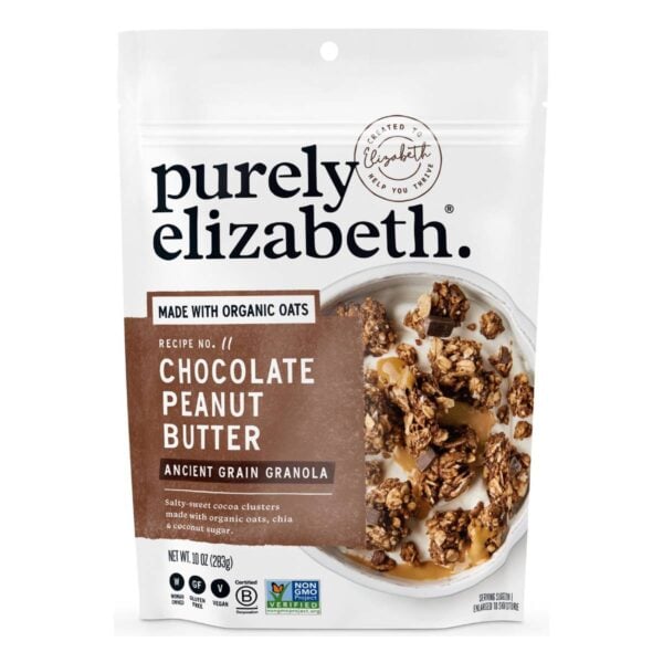 Purely Elizabeth Granola, Chocolate Peanut Butter, 10 OZ