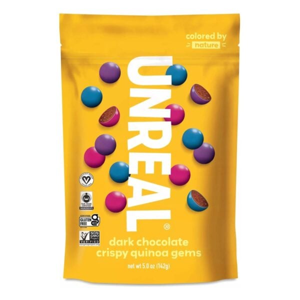 Unreal Dark Chocolate Crispy Gems, 5 OZ