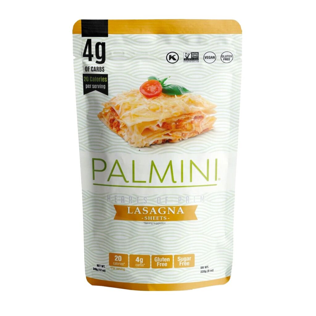 Palmini, Pasta de Palmito, Hearts of Palm Lasagna, 12 OZ Superunico