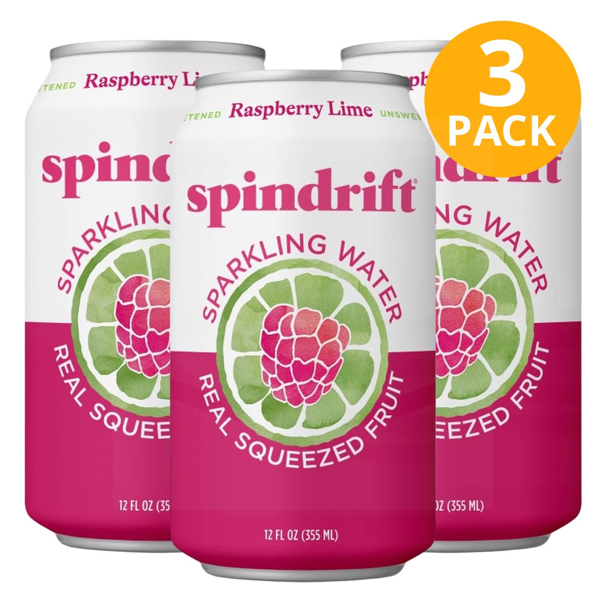 Spindrift Raspberry Lime, Agua con Gas, 12 OZ (Pack de 3) 1 Spindrift Raspberry Lime, Agua con Gas, 12 OZ (Pack de 3)