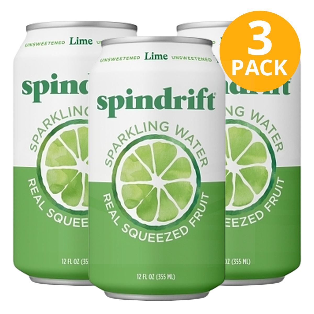 Spindrift Lime, Agua con Gas, 12 OZ (Pack de 3) 1 Spindrift Lime, Agua con Gas, 12 OZ (Pack de 3)
