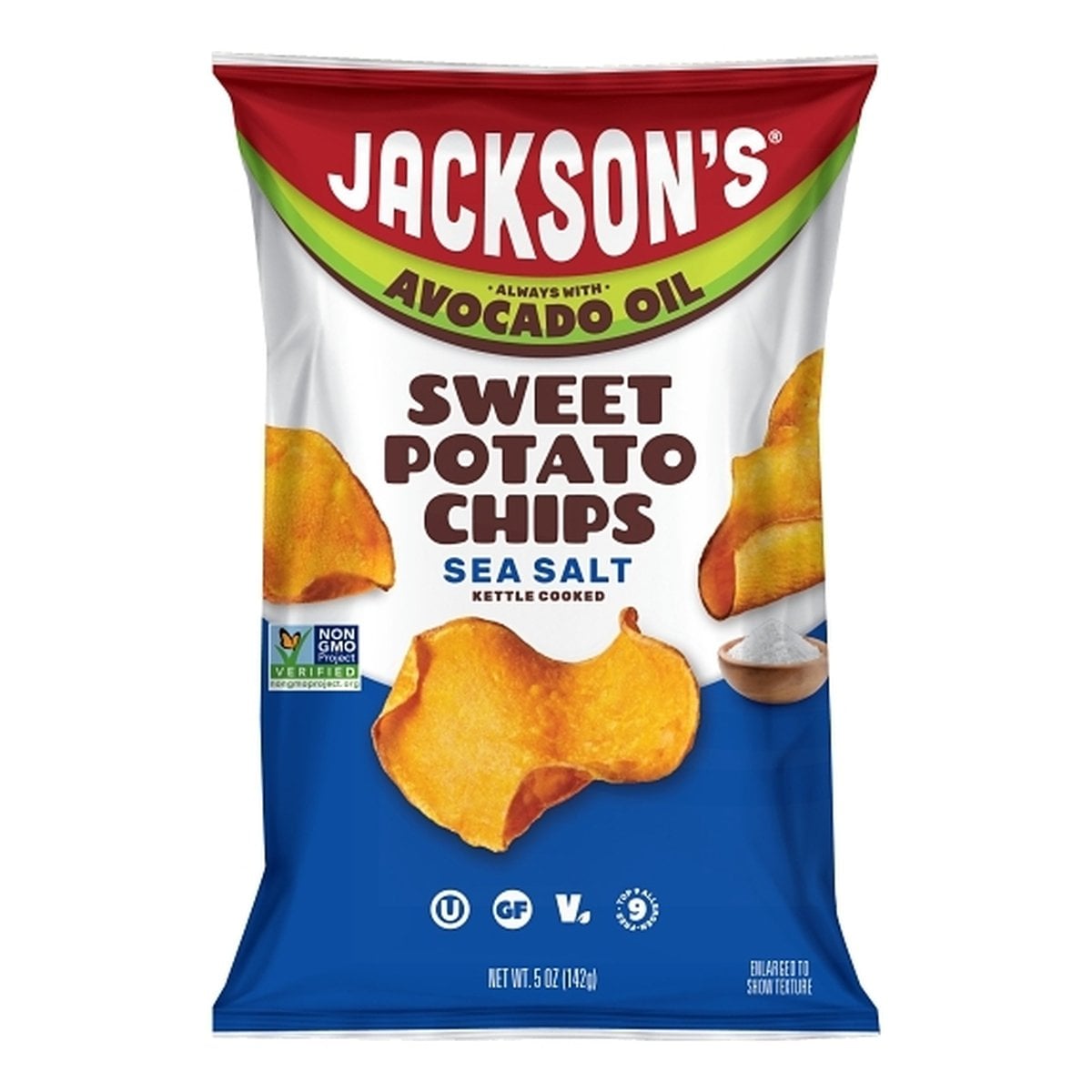 Jackson's Sweet Potato Chips Sea Salt, 5 OZ 1 Jackson's Sweet Potato Chips Sea Salt, 5 OZ