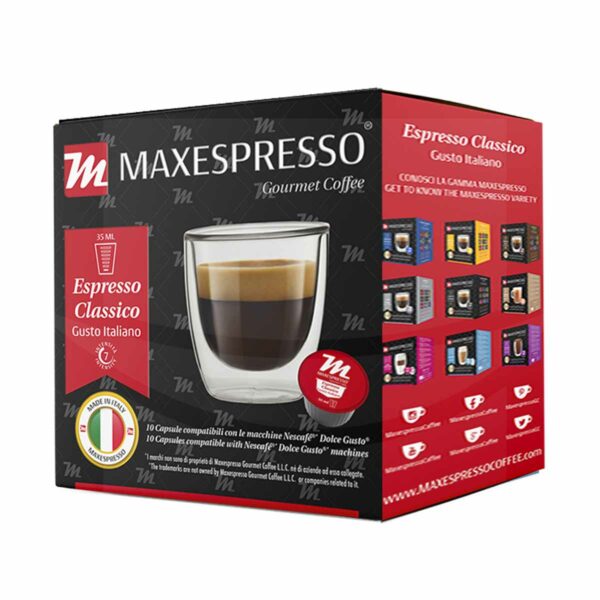 Maxespresso, Espresso Classico, 16 Cápsulas para Dolce Gusto