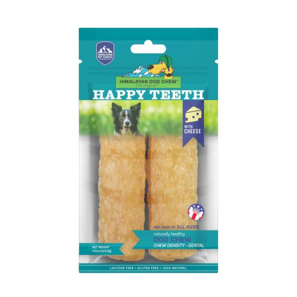 Masticable para Perros, Happy Teeth Peanut Cheese, Todo Tamaño, Himalayan Dog Chew, 4 OZ