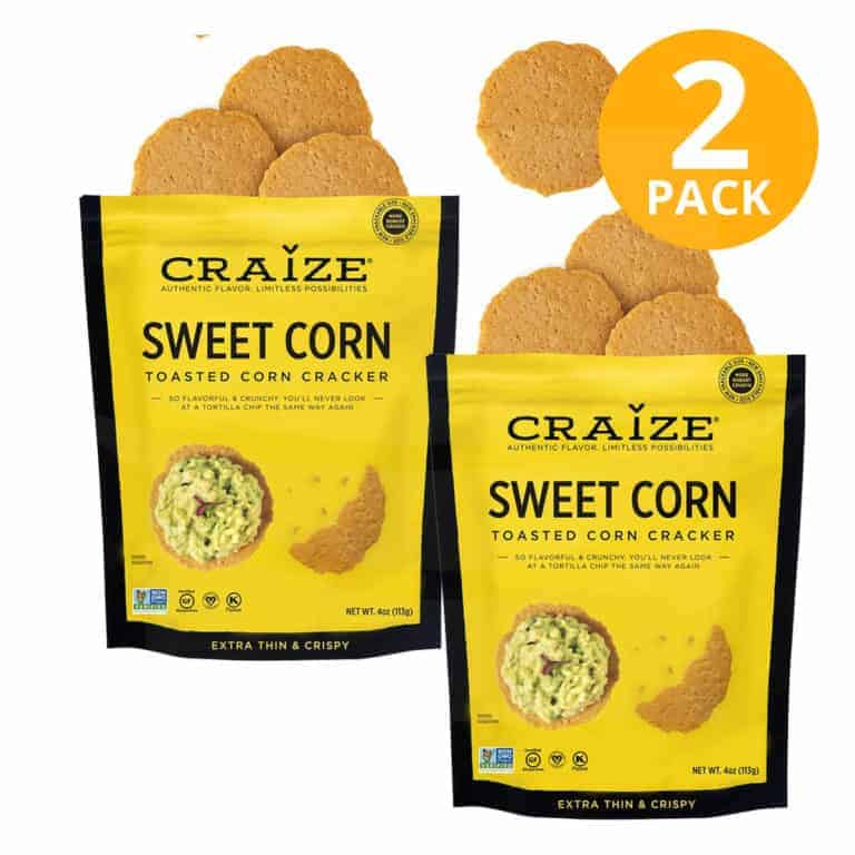 Craize Toasted Corn Cracker, Sweet Corn, 4 OZ (Pack de 2) Superunico