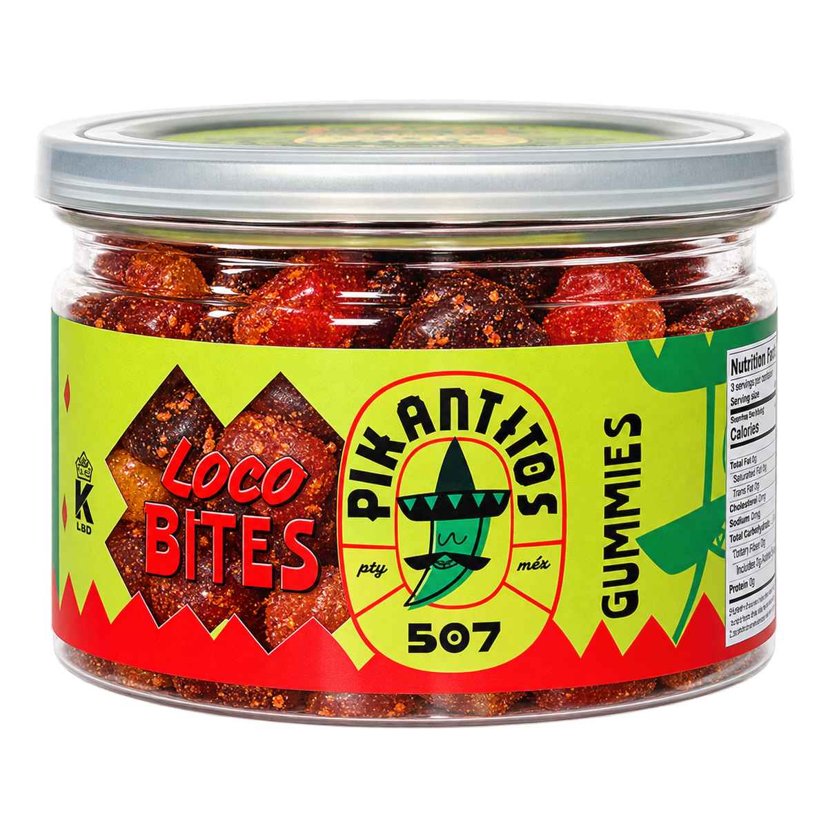 Pikantitos 507 Gomitas Loco Bites, 100 gr