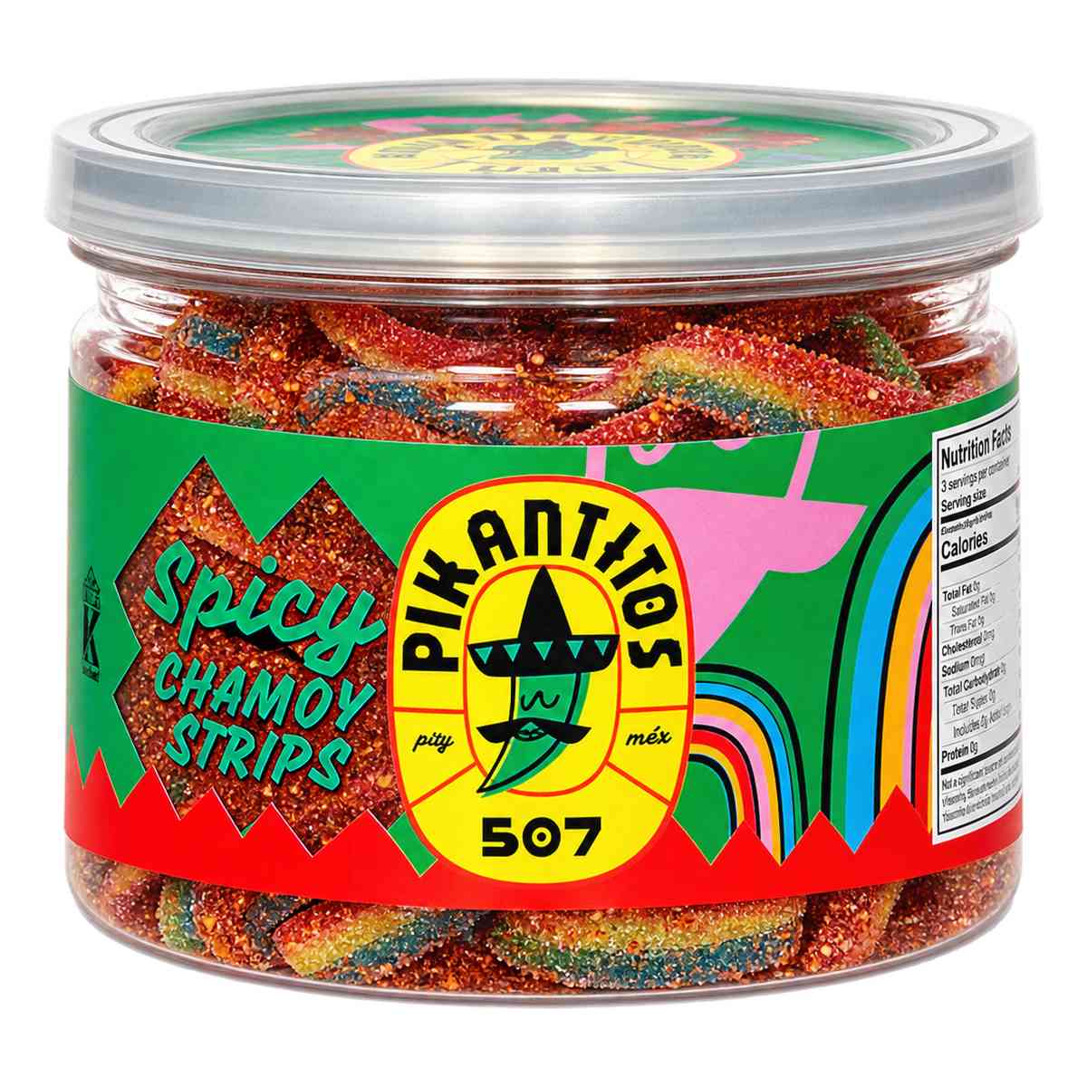 Pikantitos 507 Gomitas Spicy Chamoy Strips, 65 gr