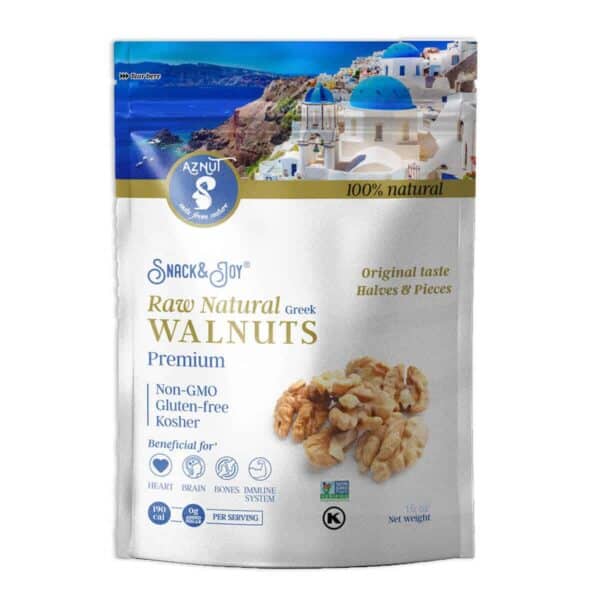 Walnuts Naturales, Aznut Raw Walnuts, 16 OZ