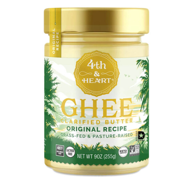 Ghee Original, 4th & Heart (Clarified Butter), Grass Fed, 9 OZ