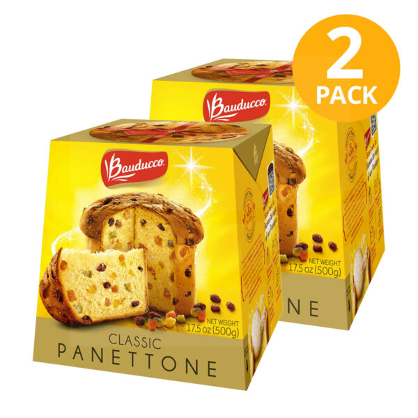 Panettone con Frutas, Bauducco, 500 gr (Pack de 2)
