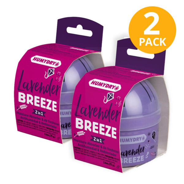 Humydry Mini, Lavender Breeze, 75 gr (Pack de 2)