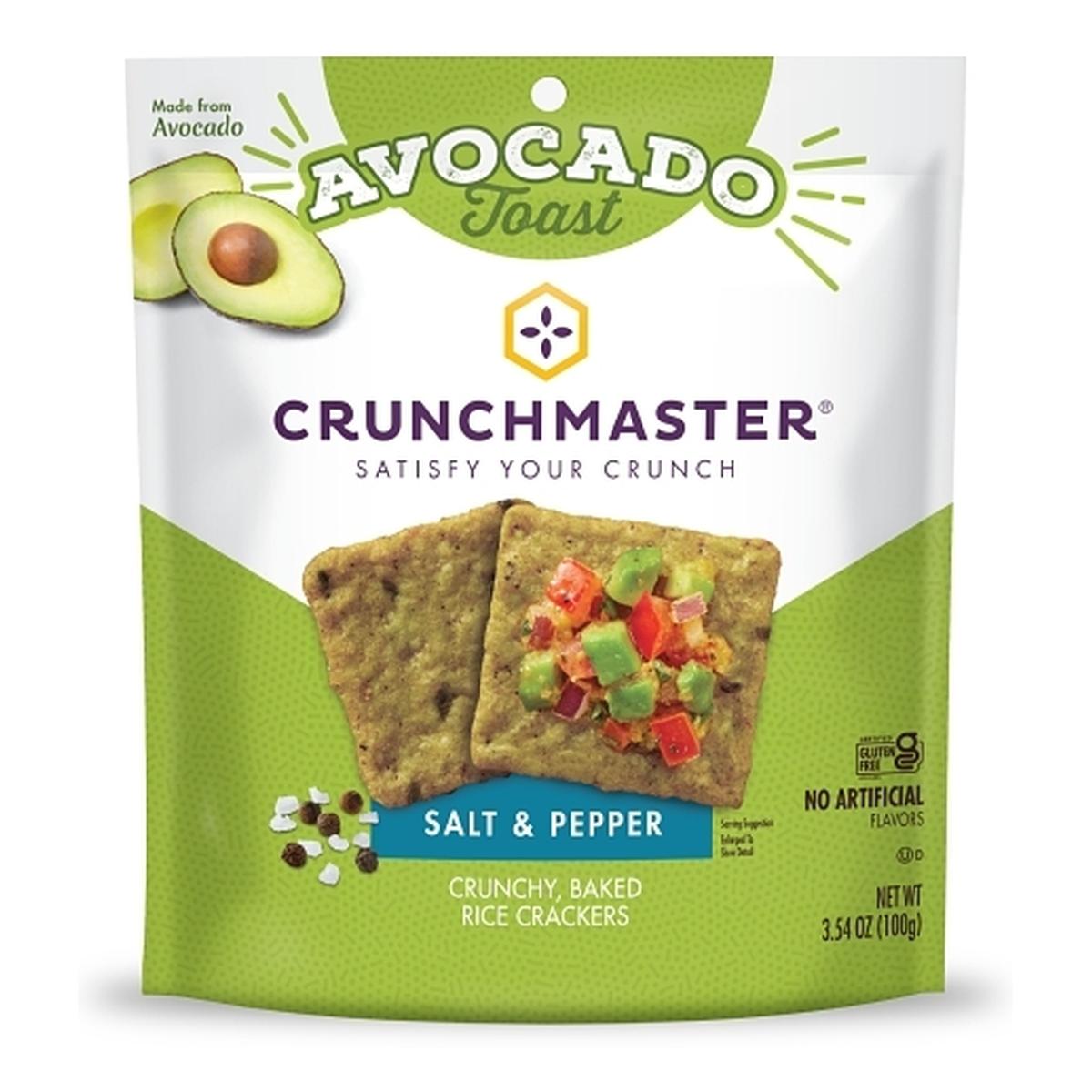 Crunchmaster Avocado Toast, Galletas Snack Crackers, 3 Crunchmaster Avocado Toast, Galletas Snack Crackers, 3.54 OZ