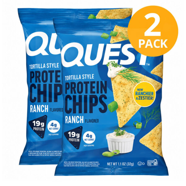 Quest Protein Chips, Ranch, 1.1 OZ (Pack de 2)