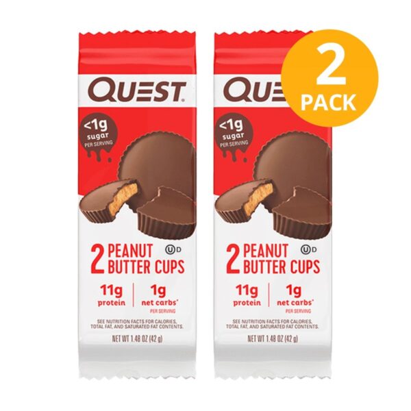 Peanut Butter Cups, Quest 1.48 OZ (Pack de 2)