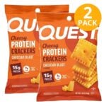 Quest Protein Crackers, Cheesy Cheddar Blast, 1.55 OZ (Pack de 2)