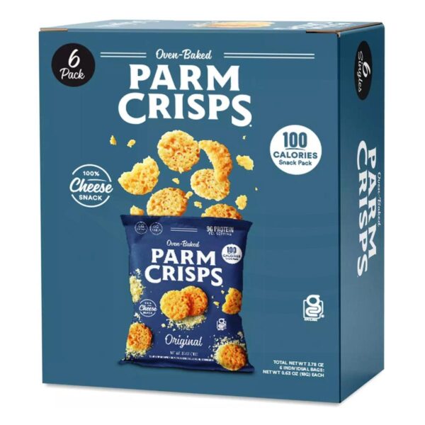 Parm Crisps, Cheese Snack Original, 3.78 OZ, 6 Bolsitas