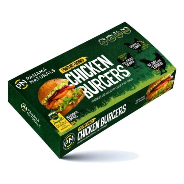 Chicken Burgers de Pollo de Pastoreo, Panamá Naturals 425 gr