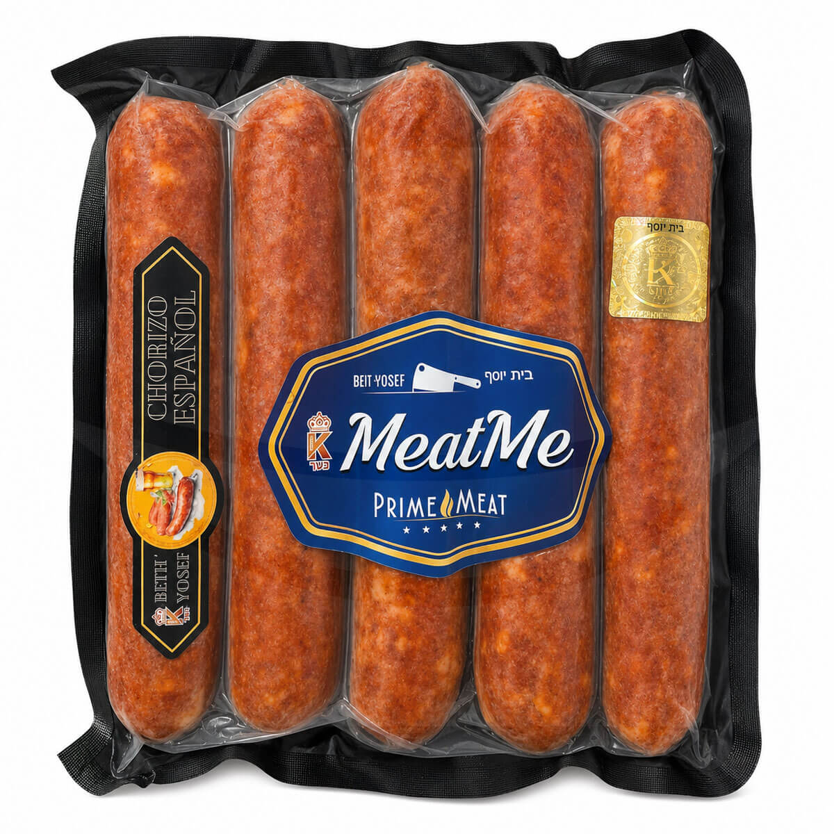 meatme_chorizoespanol MeatMe Chorizo Español Kosher, 5 Unidades - Imagen 1