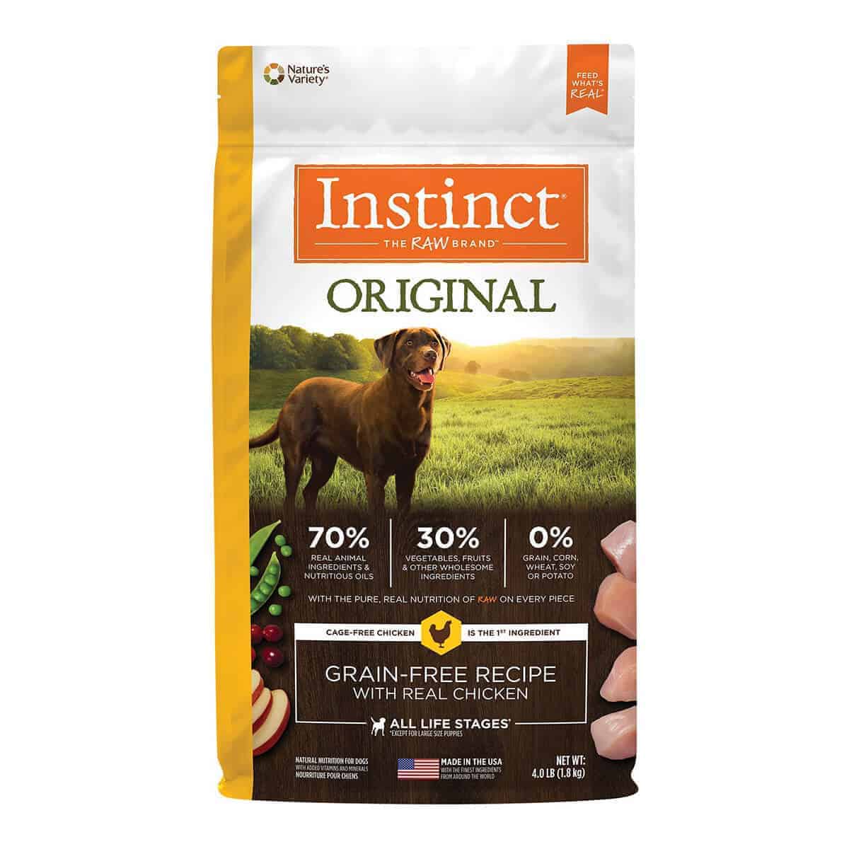 Instinct Original Grain Free Chicken, 4.0 lb (1.8 kg)