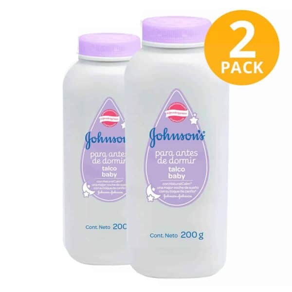 Talco Antes de Dormir Lavanda y Manzanilla Johnson’s Baby, 200 gr (Pack de 2)