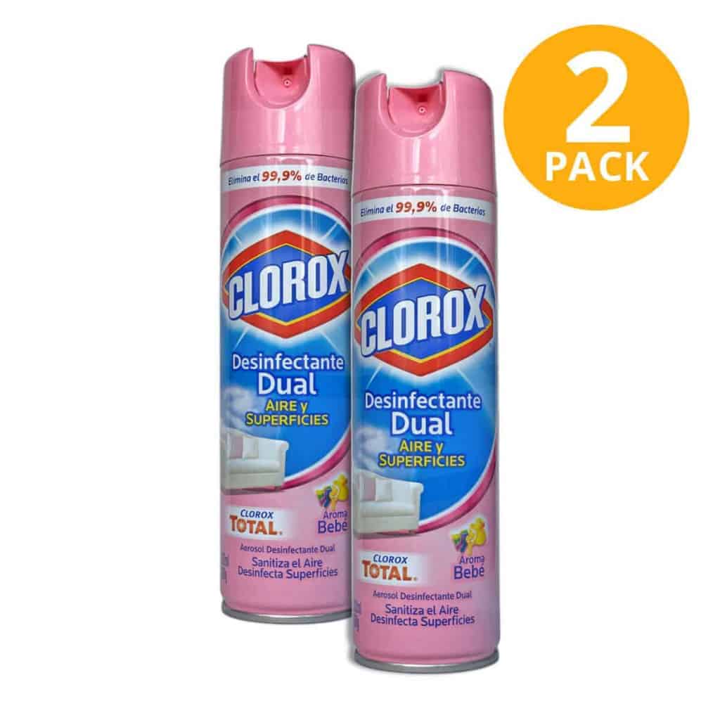 Clorox Spray Desinfectante Dual Bebé (Pack de 2) Superunico El