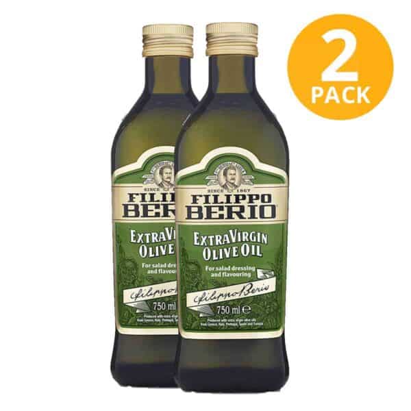 Filippo Berio Aceite de Oliva Extra Virgen, 750 ml (Pack de 2)