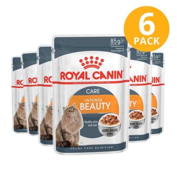Royal Canin Intense Beauty Pouch, 85 gr (Pack de 6)