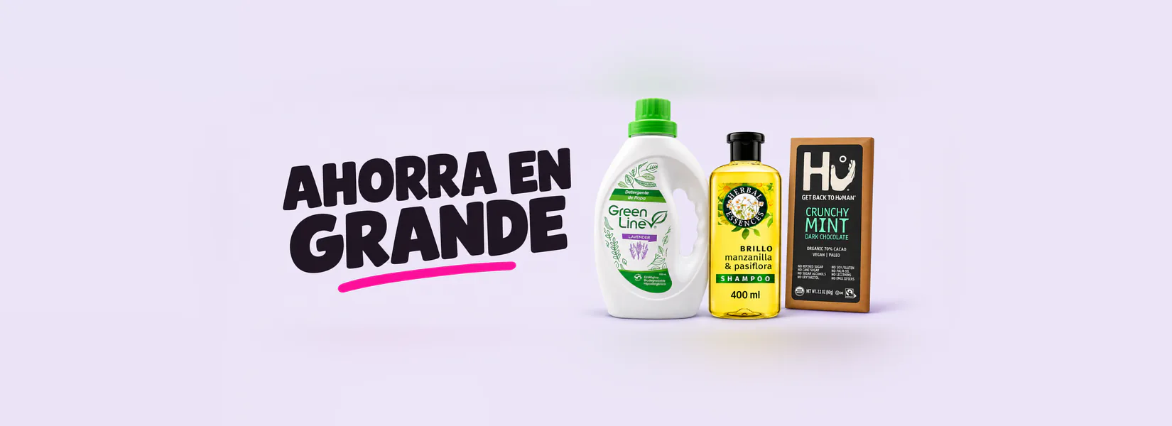 Ahorra en grande: ofertas en Green Line, Herbal Essences y Hu
