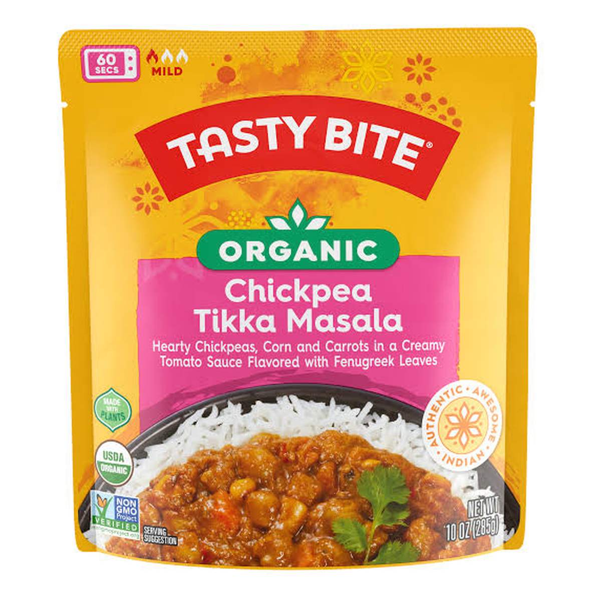tasty_bite_chickpea_tikka_masala Tasty Bite Organic Chickpea Tikka Masala, 10 OZ - Imagen 1
