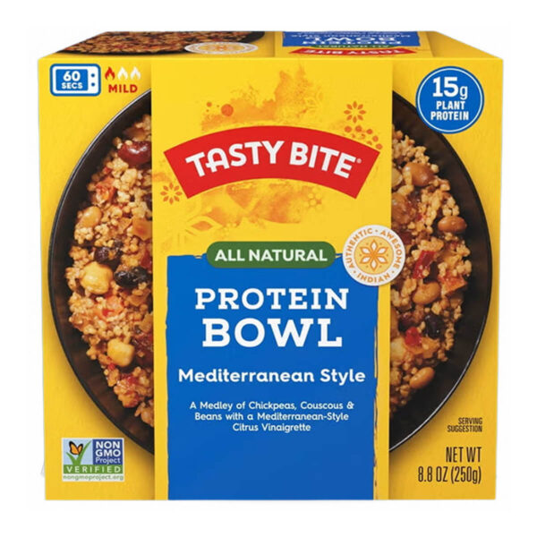 Tasty Bite Protein Bowl Mediterranean Style Protein, 250 gr